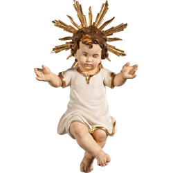 Menino Jesus vestido com auréola