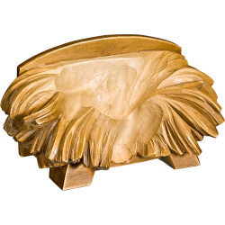 Wooden Cradle for Seated Baby Jesus | Bergland