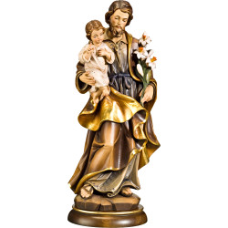 Saint Joseph in wood - Hand-carved statues
