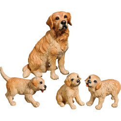 Golden Retriever com cachorros (4 peça)