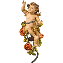 Anjo Bergland à direita com rosas