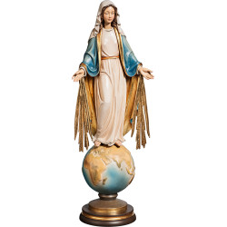 Nossa Senhora Imaculada em globo com raios