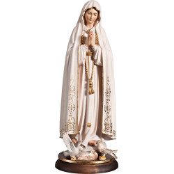 Our Lady of Fatima with pigeons